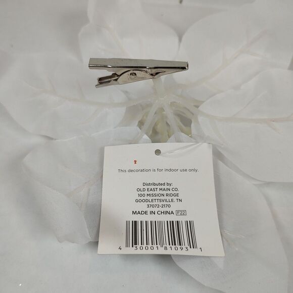 Large Christmas Xmas Poinsettia Flower Home Decor Clip Red White Multipurpose - Picture 9 of 10